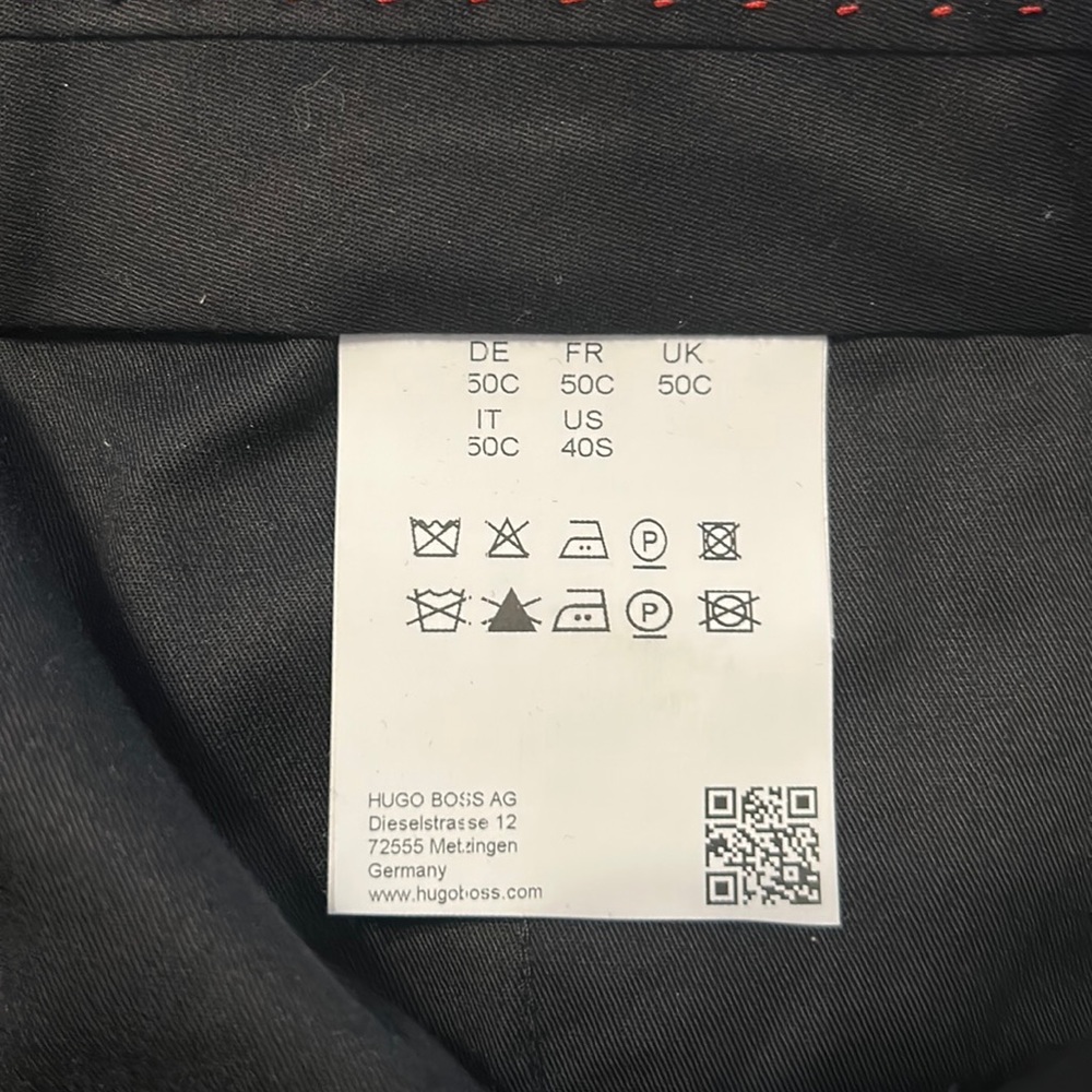 Hugo Boss Super Navy Suit Pant only size 40 S